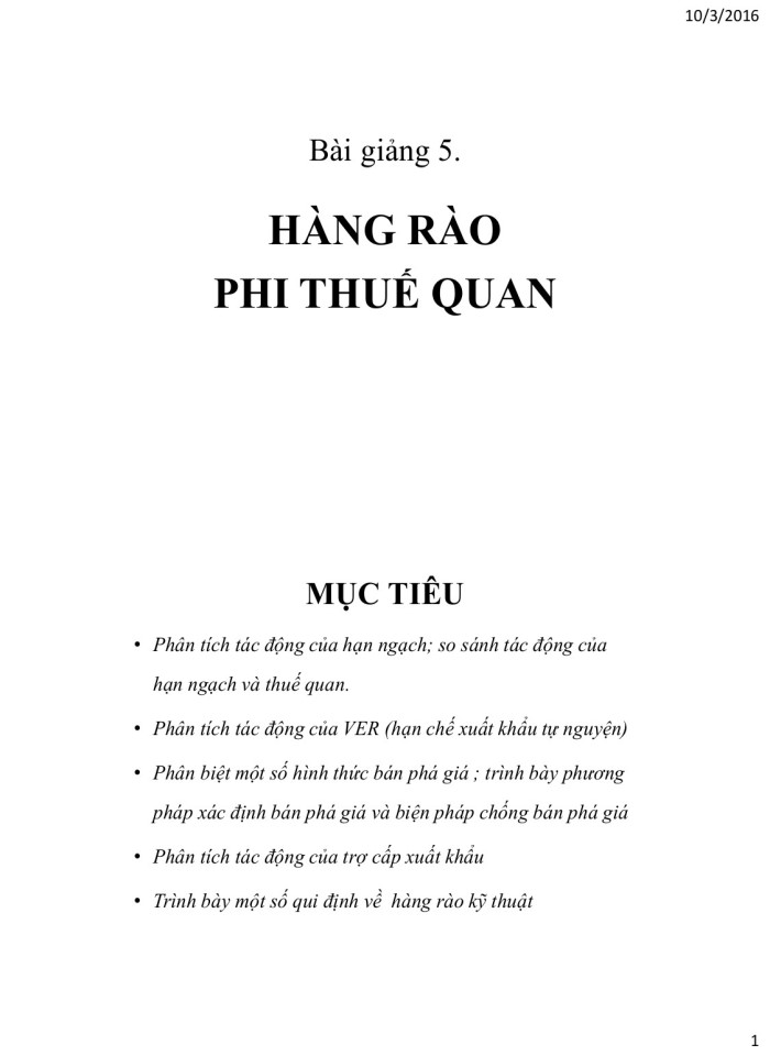 Hàng rào phi thuế quan