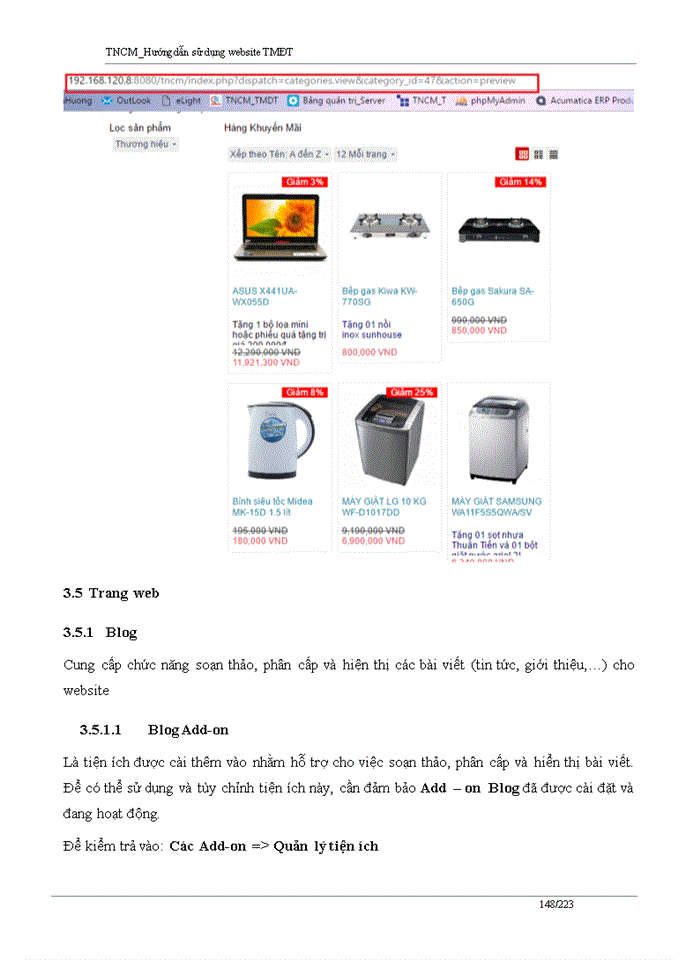 image for page Hướng dẫn cài đặt, thiết kế, quản trị website thương mại điện tử