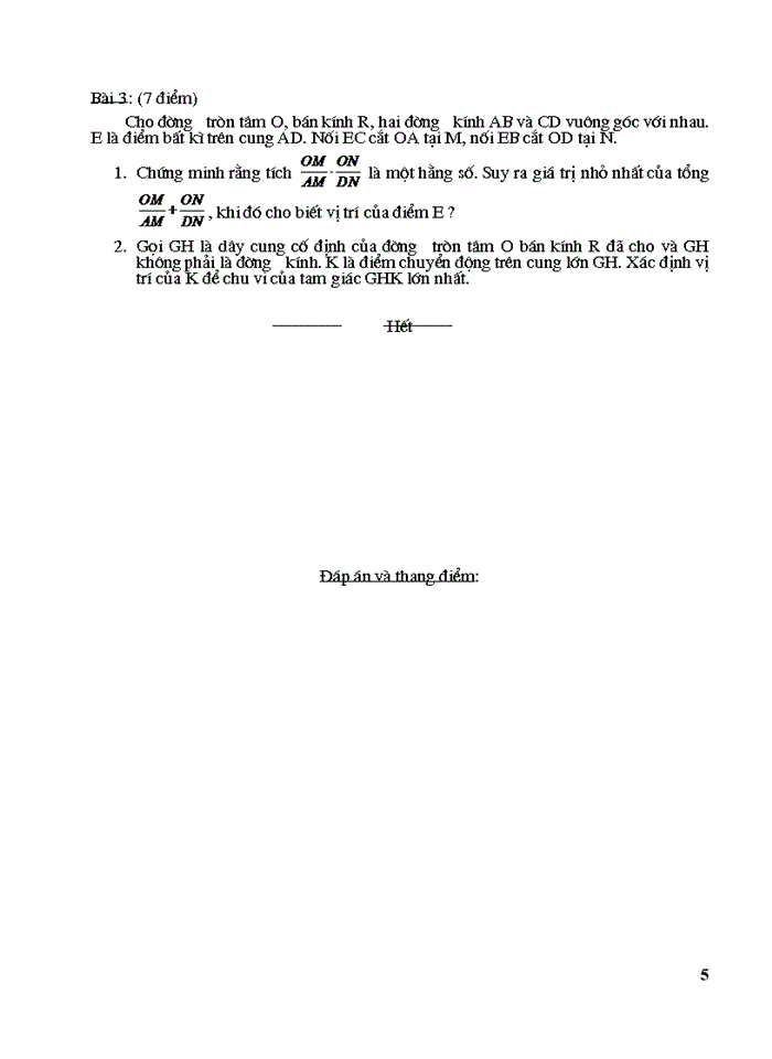 image for page Một số đề ôn thi vào chuyên toán