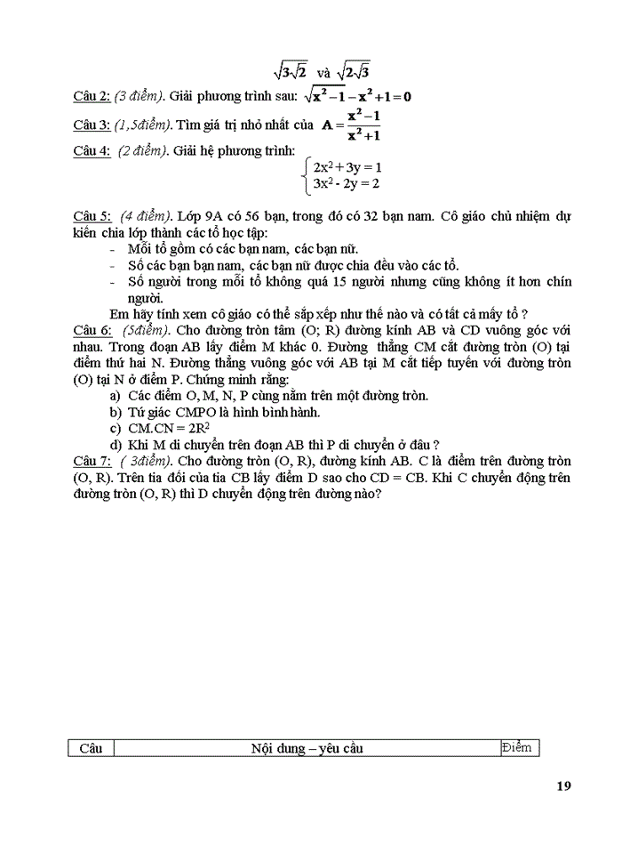 image for page Một số đề ôn thi vào chuyên toán