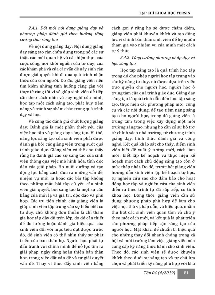 image for page Tăng cường năng lực sáng tạo của sinh viên trường đại học lao động - xã hội