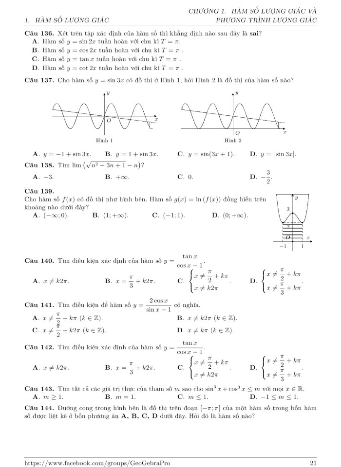 image for page Bộ trắc nghiệm toán 11
