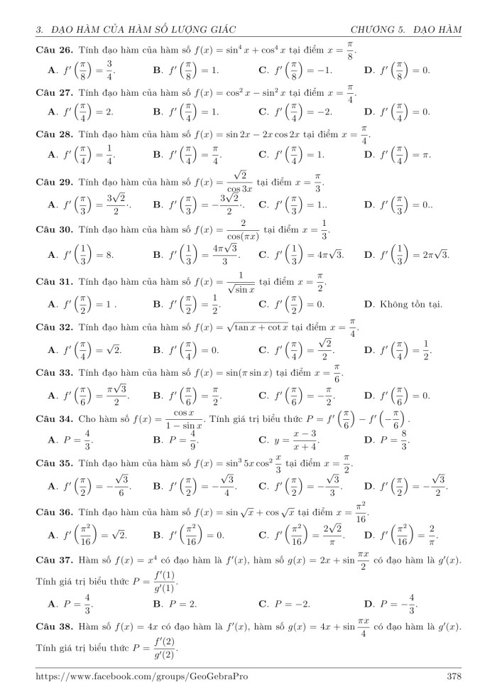 image for page Bộ trắc nghiệm toán 11