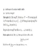 Giới hạn của hàm nhiều biến