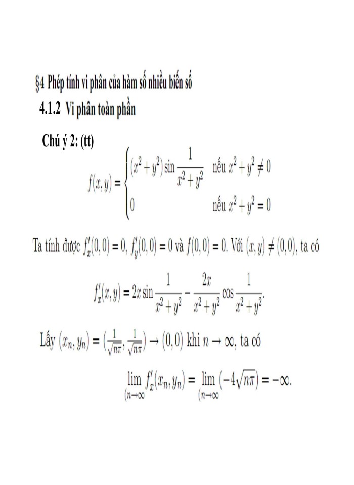 image for page Giới hạn của hàm nhiều biến