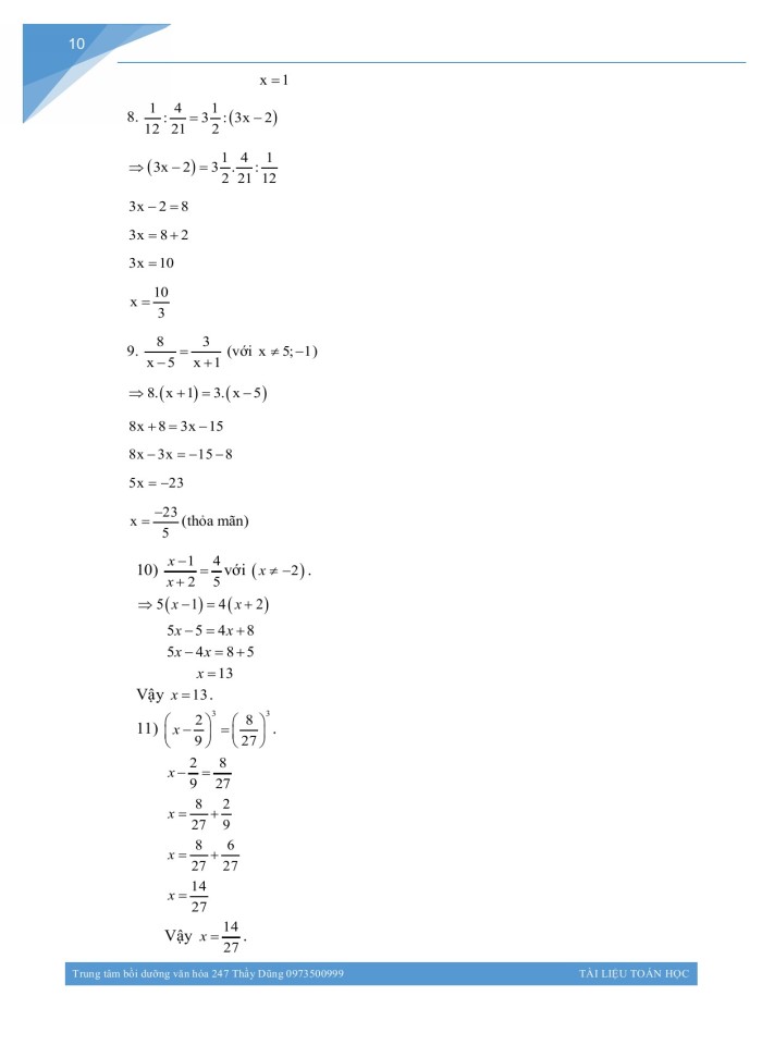 image for page Đề cương học kì 1 môn toán lớp 7