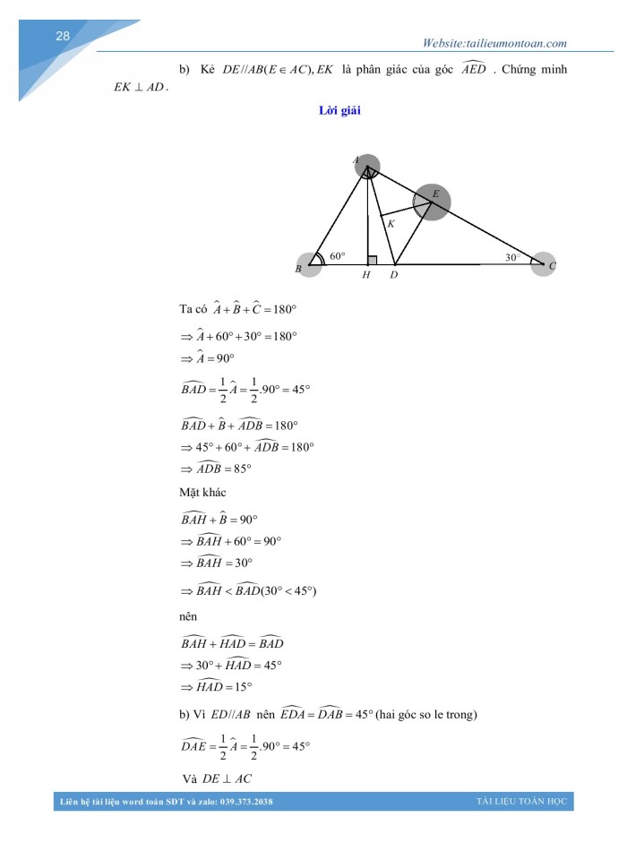 image for page Đề cương học kì 1 môn toán lớp 7