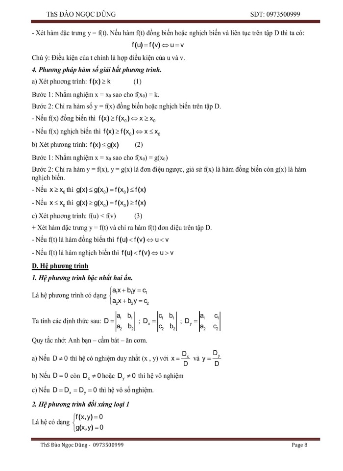 image for page Đề cương ôn tập môn toán