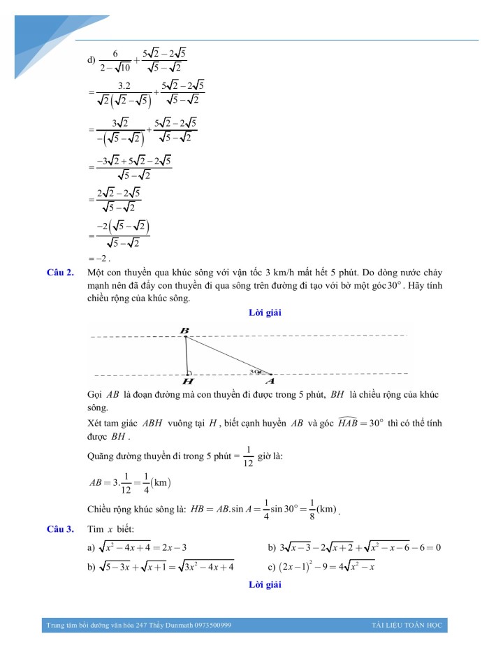 image for page Đề khảo sát toán 9