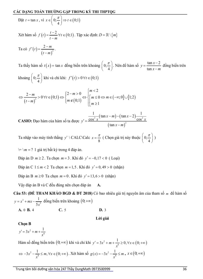image for page Tính đơn điệu của hàm số