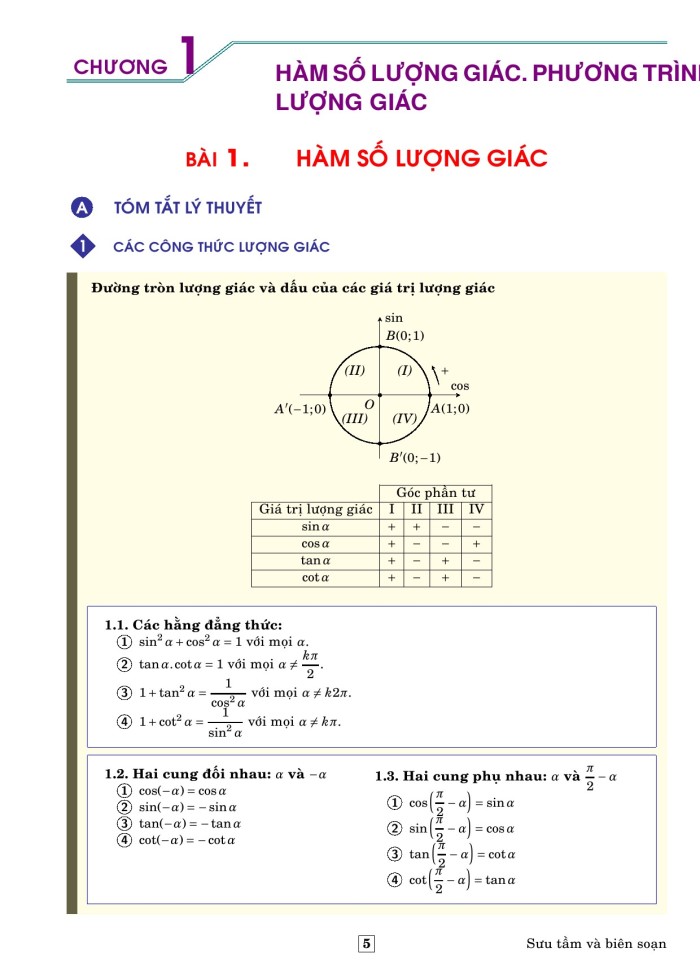 image for page Lý thuyết và trắc nghiệm toán 11