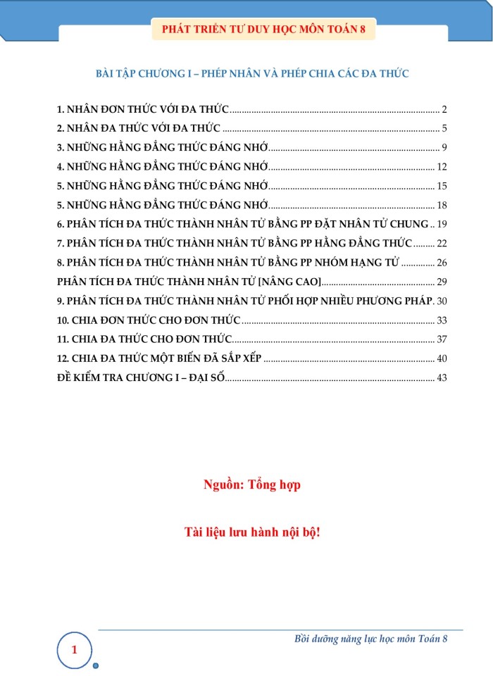 image for page Phép nhân và phép chia các đa thức