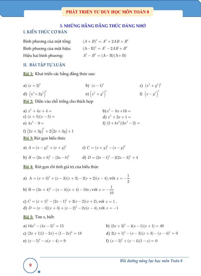 image for page Phép nhân và phép chia các đa thức