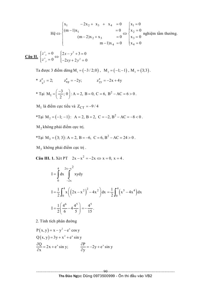 image for page Đề cương ôn thi môn toán thi đầu vào văn bằng II