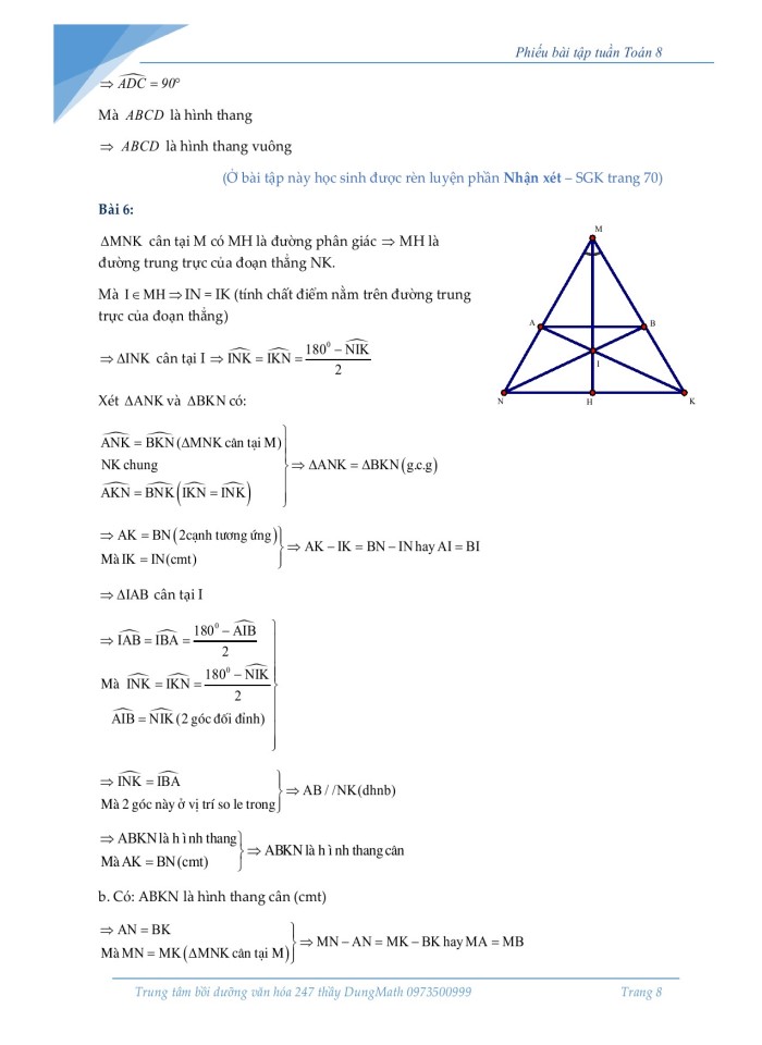 image for page Nhân đơn thức với đa thức – Nhân đa thức với đa thức Tứ giác – Hình thang