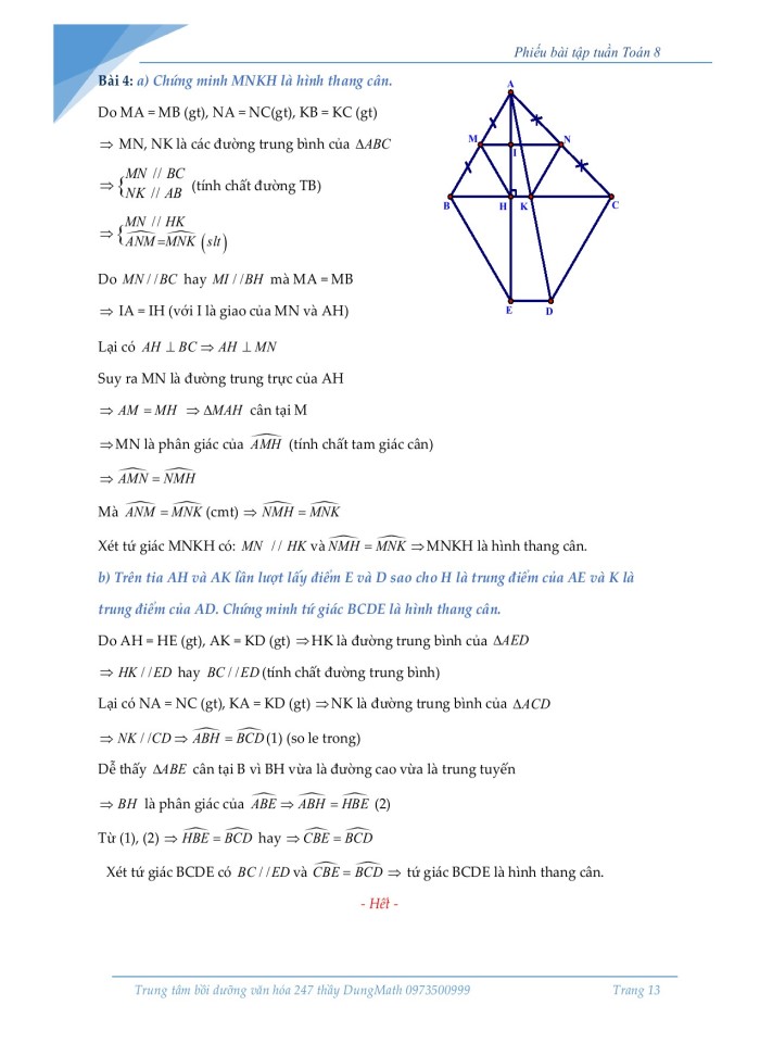 image for page Nhân đơn thức với đa thức – Nhân đa thức với đa thức Tứ giác – Hình thang