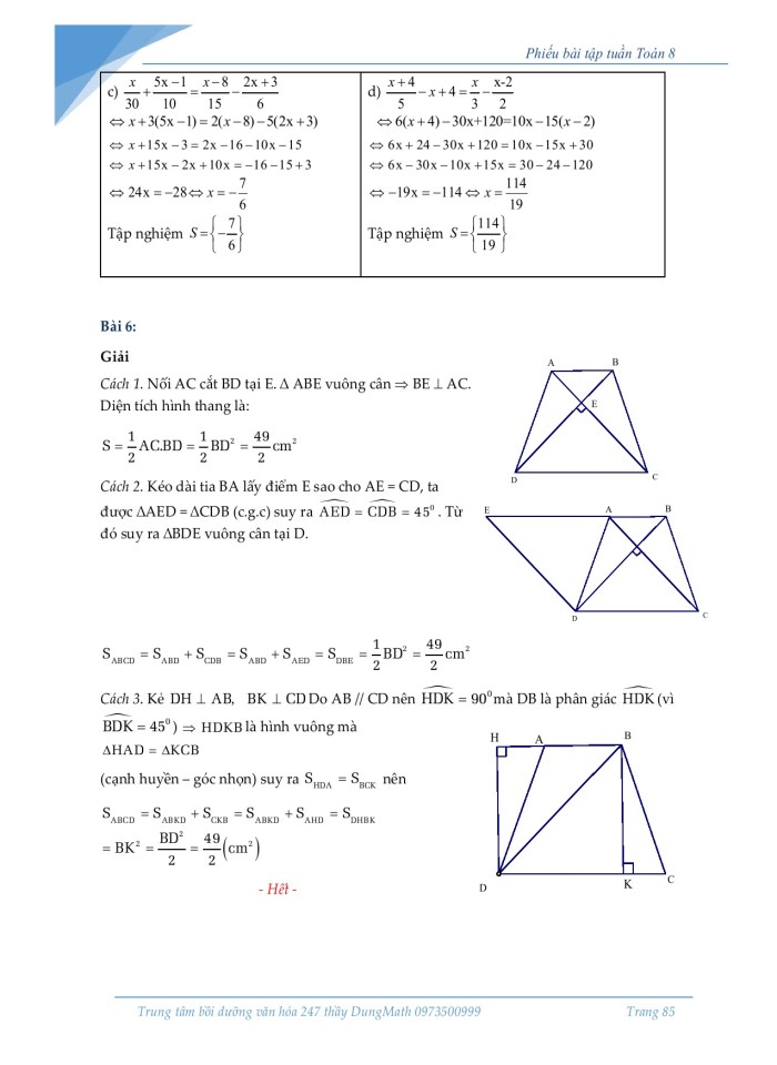image for page Nhân đơn thức với đa thức – Nhân đa thức với đa thức Tứ giác – Hình thang