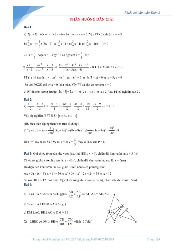 image for page Nhân đơn thức với đa thức – Nhân đa thức với đa thức Tứ giác – Hình thang