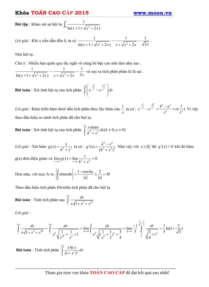 image for page Tài liệu tích phân suy rộng
