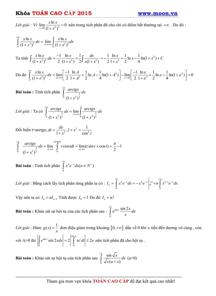 image for page Tài liệu tích phân suy rộng