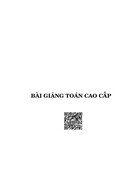Bài giảng toán cao cấp