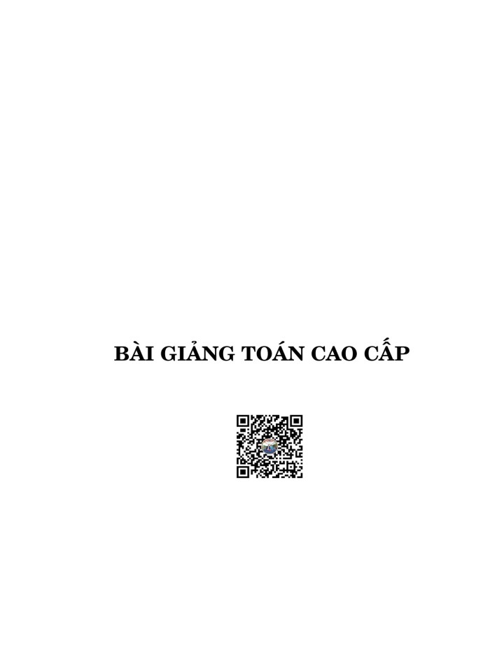 image for page Bài giảng toán cao cấp