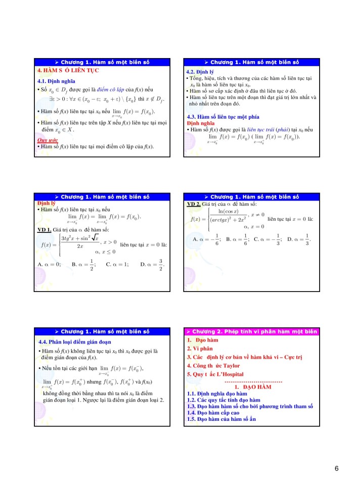 image for page Toán cao cấp A1 đại học