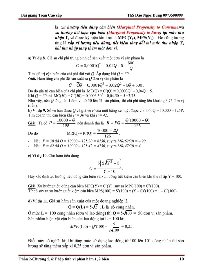 image for page Ôn tập về giới hạn và vi phân hàm một biến sơ lược về lý thuyết chuỗi