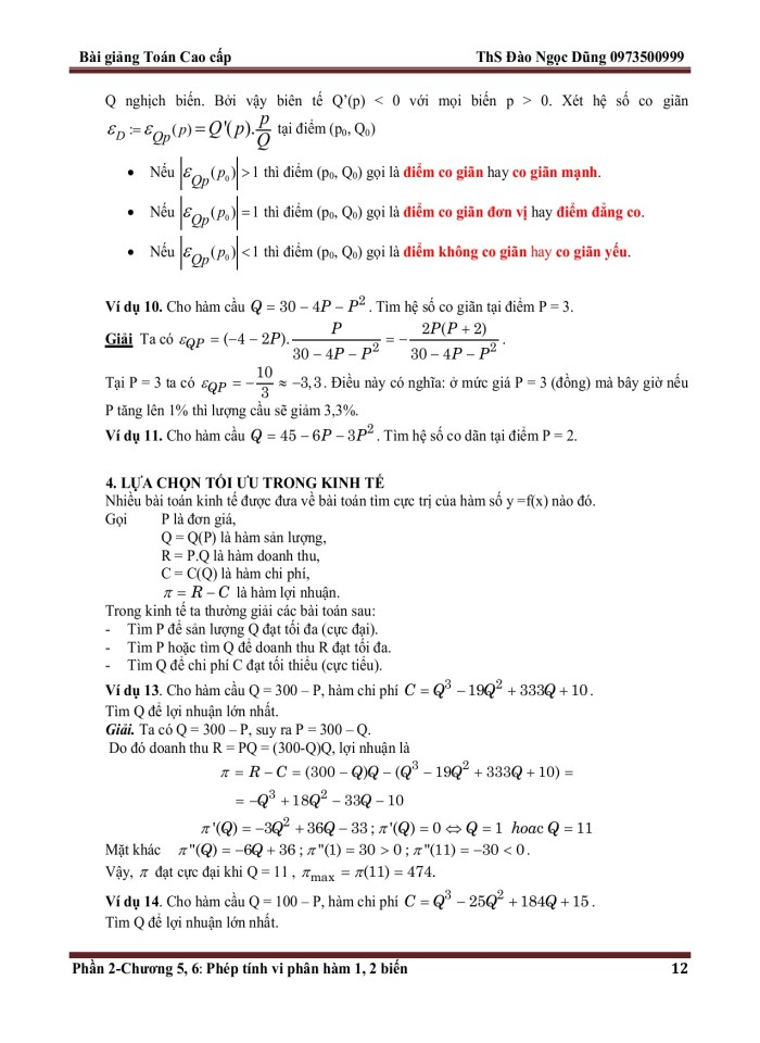 image for page Ôn tập về giới hạn và vi phân hàm một biến sơ lược về lý thuyết chuỗi