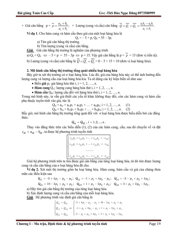 image for page Đại số tuyến tính và quy hoạch tuyến tính