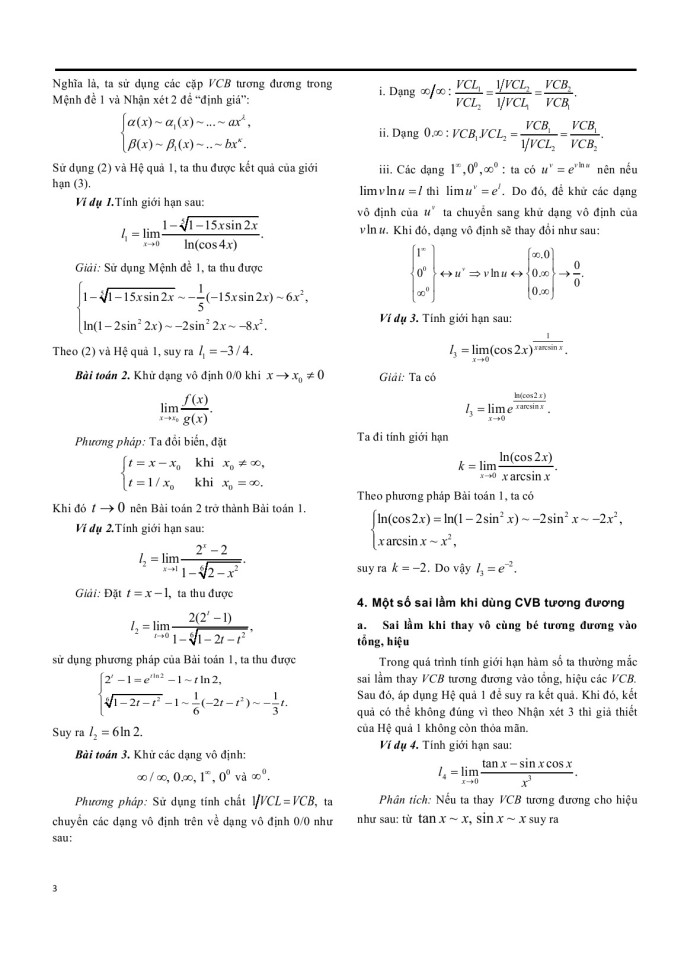 image for page Ứng dụng vô cùng bé tương đương tính giới hạn hàm số