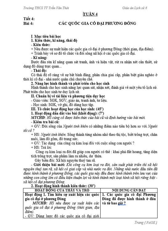 image for page Giáo án môn lịch sử 6 năm học 2017-2018