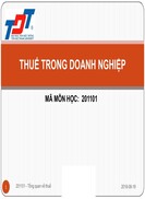 Tổng quan về thuế trong doanh nghiệp