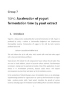 Acceleration of yogurt fermentation time by yeast extract
