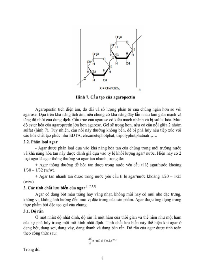 image for page Agar-agar nguồn gốc, cấu trúc tính chất lưu biến và ứng dụng