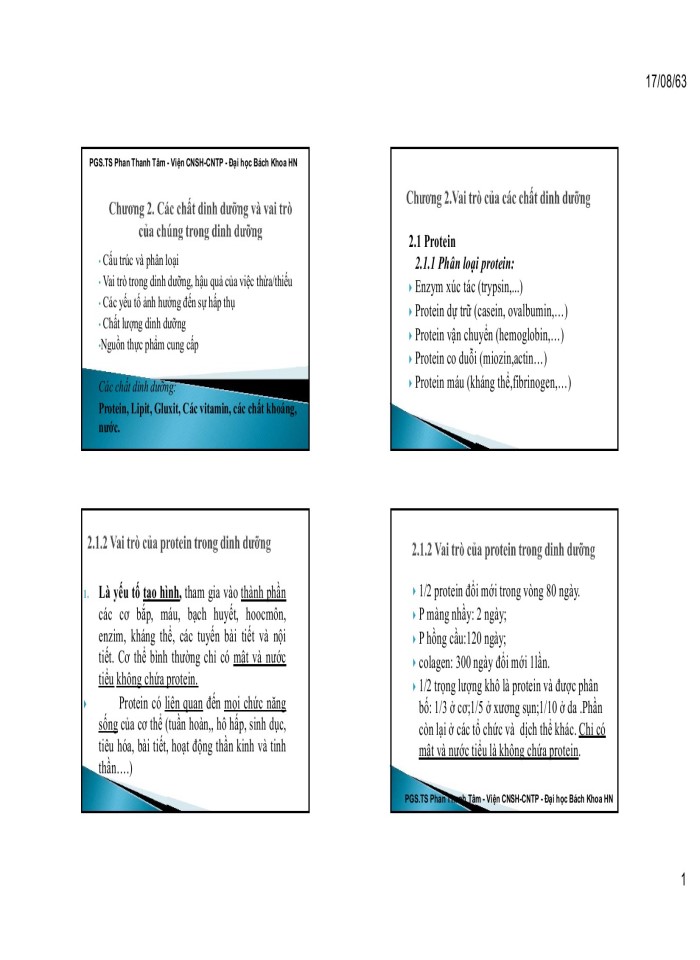 image for page Các chất dinh dưỡng và vai trò của chúng trong dinh dưỡng