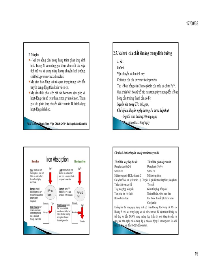 image for page Các chất dinh dưỡng và vai trò của chúng trong dinh dưỡng