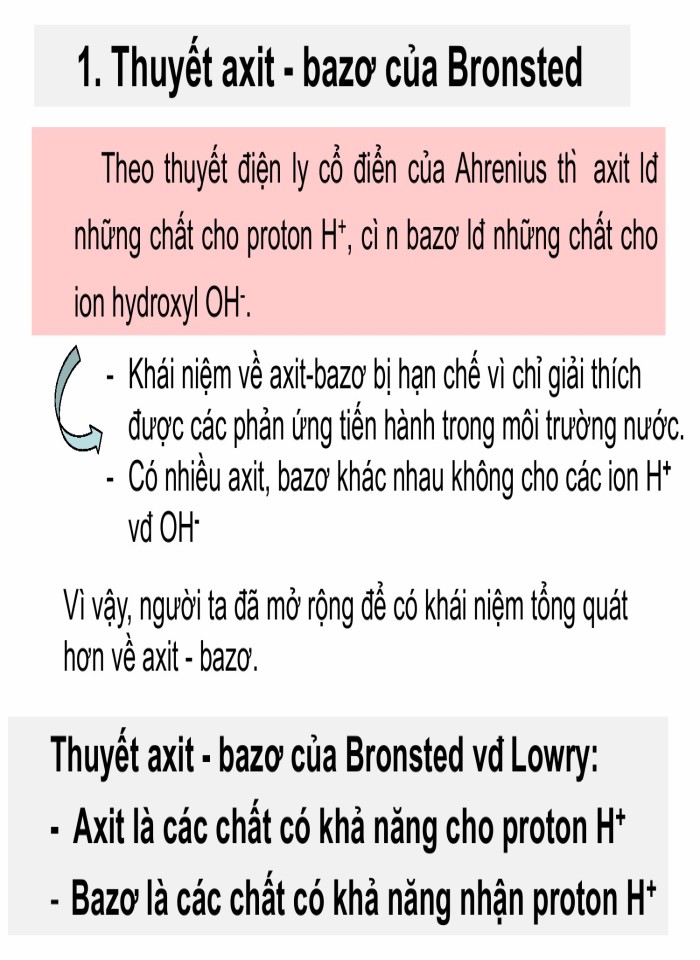 image for page Tính axit - bazơ của hợp chất hữu cơ