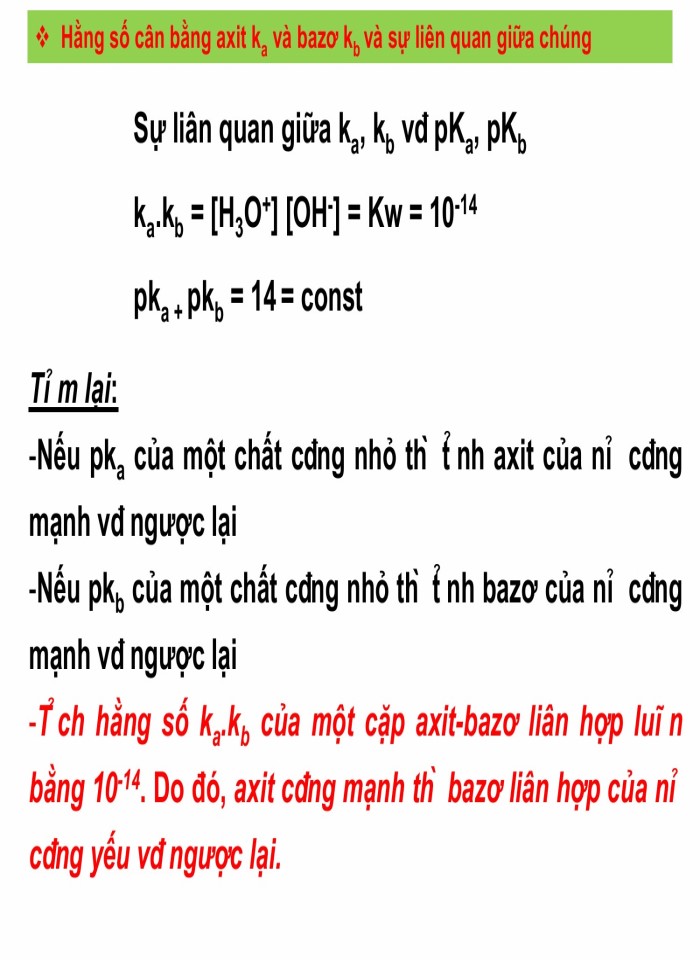 image for page Tính axit - bazơ của hợp chất hữu cơ