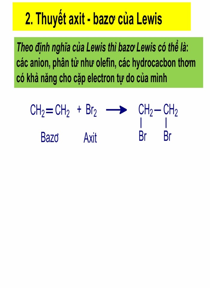 image for page Tính axit - bazơ của hợp chất hữu cơ