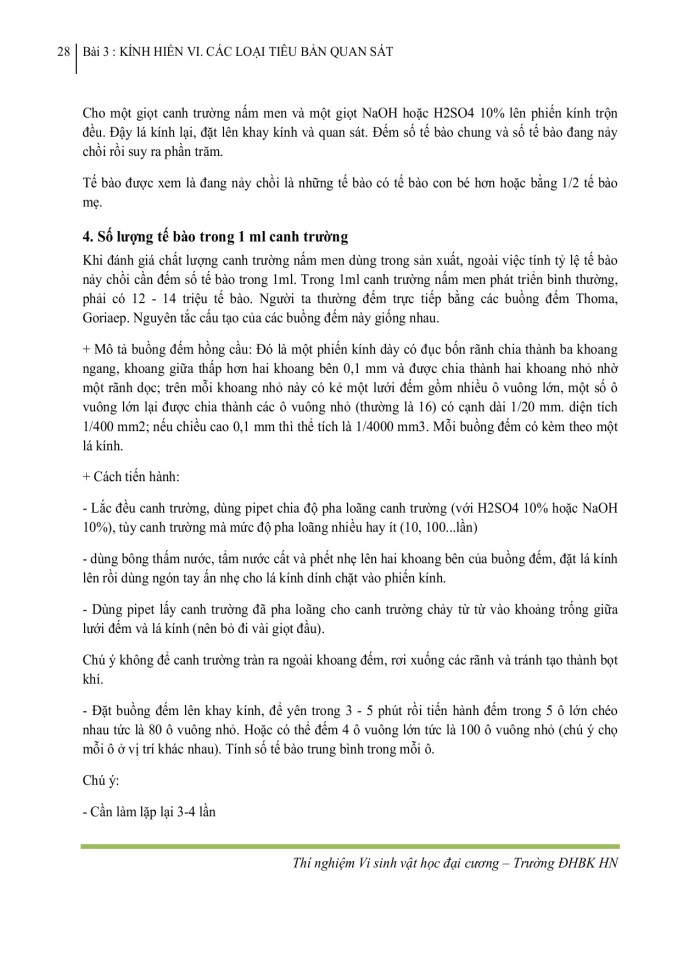 image for page Môi trường dinh dưỡng – các phương pháp gieo cấy vi sinh vật