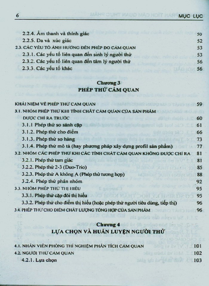 image for page Kỹ thuật phân tích cảm quan thực phẩm