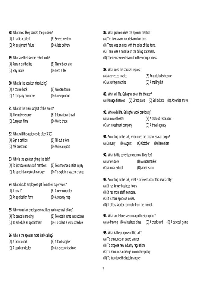 image for page Bài kiểm tra toeic test 10