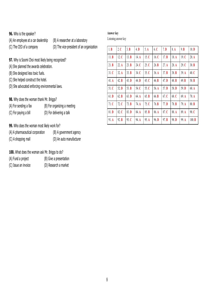 image for page Bài kiểm tra toeic test 10
