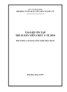 Tài liệu ôn tập thi tuyển viên chức y tế 2019