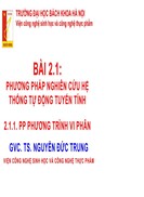 Phương pháp phương trình vi phân