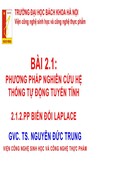 Phương pháp biến đổi laplace