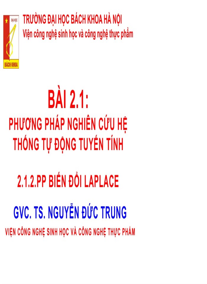 image for page Phương pháp biến đổi laplace