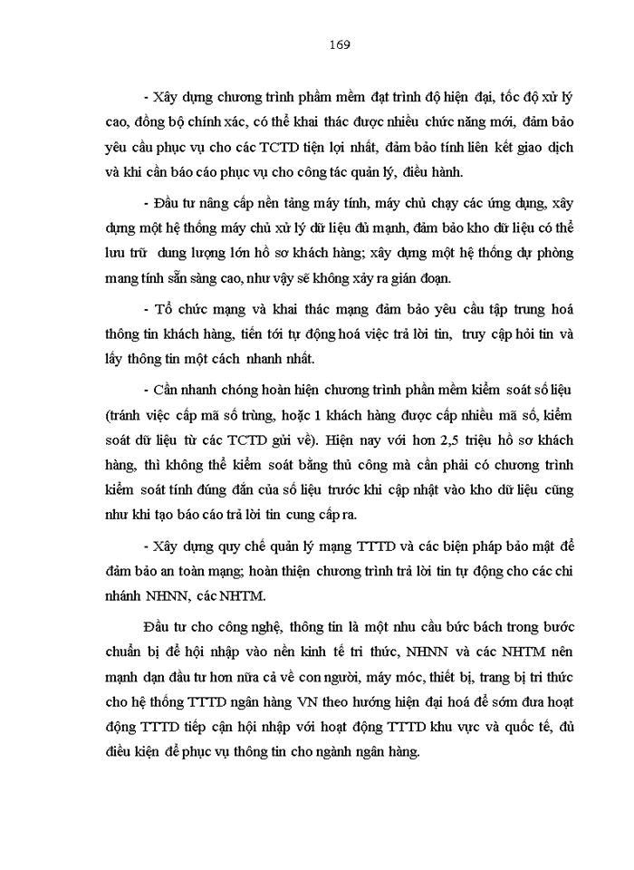 image for page Giải pháp phát triển hệ thống thông tin tín dụng trong hệ thống ngân hàng VN hiện nay