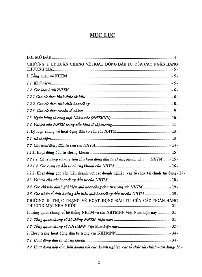 image for page Nâng cao hiệu quả hoạt động đầu tư tài chính của các Ngân hàng thương mại Nhà nước